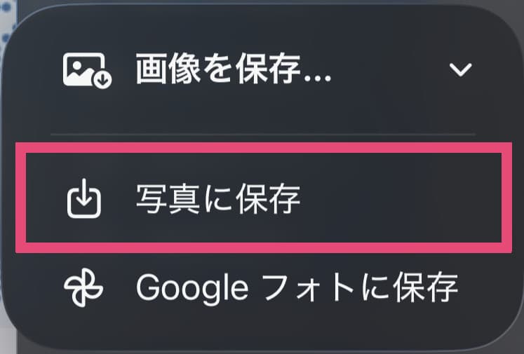 Chrome on iPhone: saving to Photos in Japanese